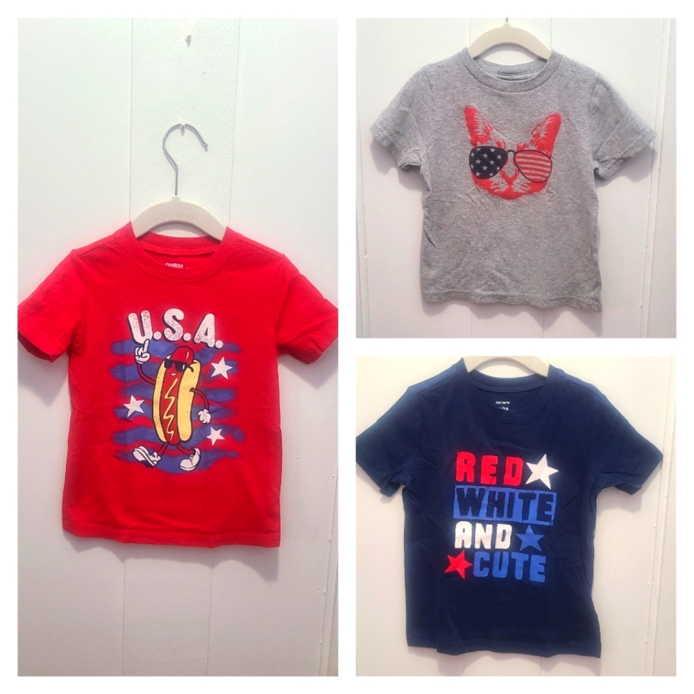 Toddler 4th of July tees- set of 3